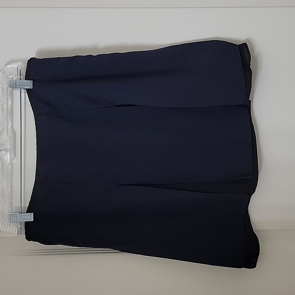 The Limited Size 8 Navy Blue with Black Lining Pleated Mini Skirt, EUC - Picture 1 of 9